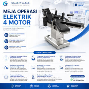 Meja Operasi Elektrik Full Spesifikasi